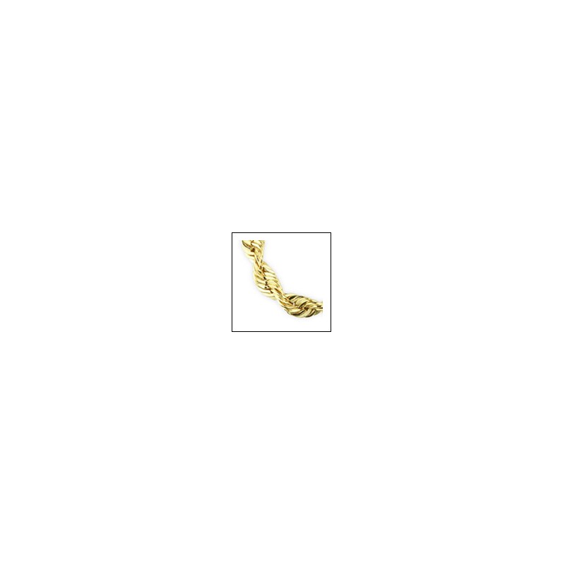 Collier Or chaine torsadée