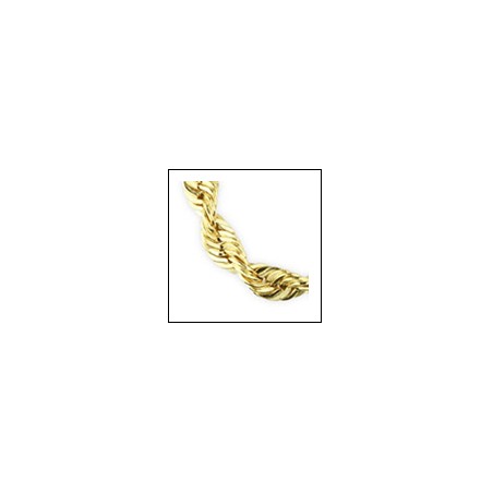 Collier Or chaine torsadée