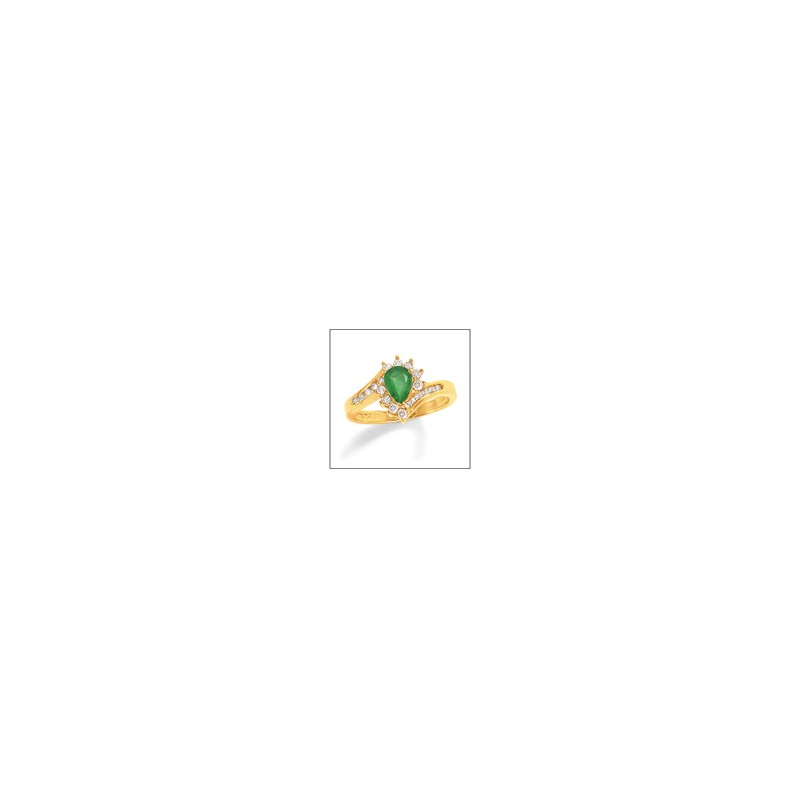 Emeraude forme poire 20/100