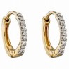 Paire boucle d'oreilles Or et Diamant