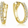 Paire boucle d'oreilles Or et Diamant