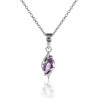Collier en argent avec pierre précieuses