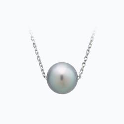 Collier Vanille - Argent et Perle véritable de Tahiti