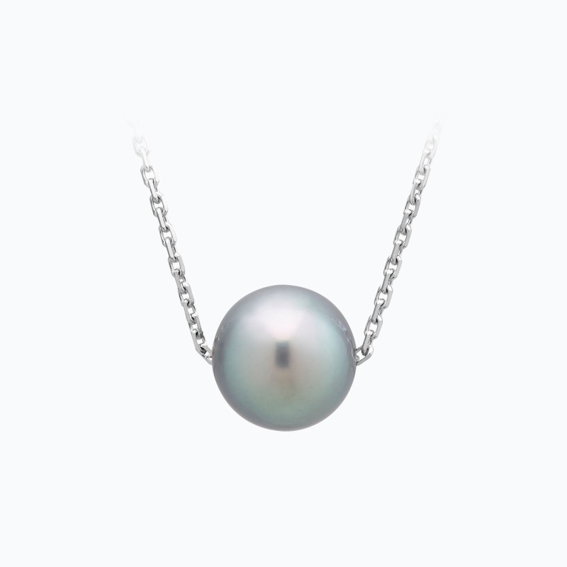 Collier Vanille - Argent et Perle véritable de Tahiti Collier Vanille - Argent et Perle véritable de Tahiti